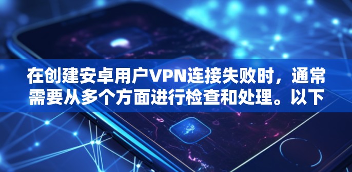 在创建安卓用户VPN连接失败时，通常需要从多个方面进行检查和处理。以下是解决此类问题的详细步骤