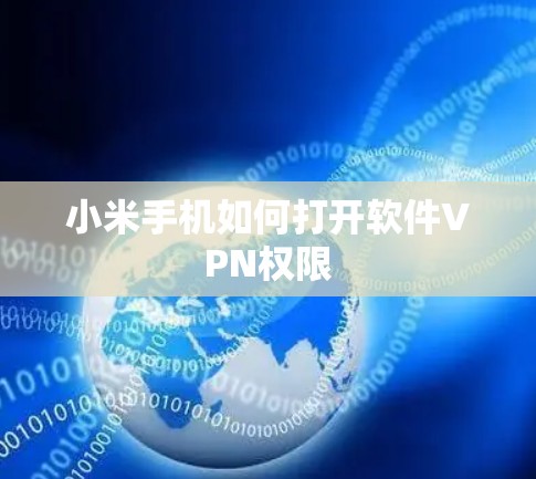 小米手机如何打开软件VPN权限