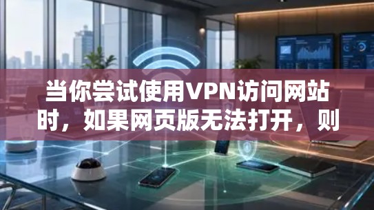 当你尝试使用VPN访问网站时，如果网页版无法打开，则可能是因为VPN服务器无法连接到你的服务器，或者存在连接问题。以下是一些可能的解决方法