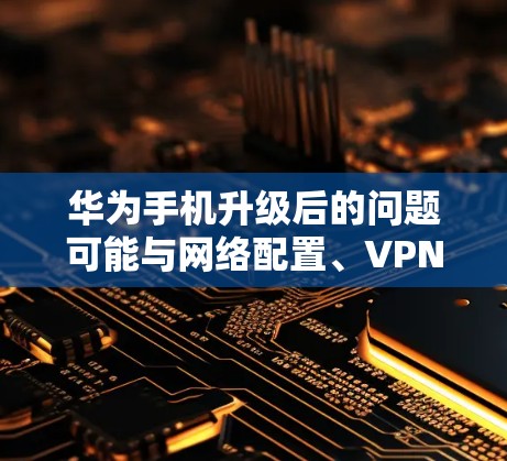 华为手机升级后的问题可能与网络配置、VPN协议或防火墙设置有关。以下是解决此类问题的步骤和建议