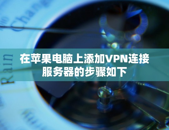在苹果电脑上添加VPN连接服务器的步骤如下
