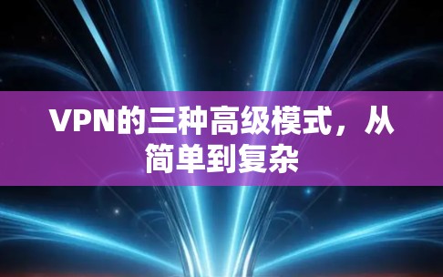 VPN的三种高级模式,从简单到复杂 VPN的三种高级模式,从简单到复杂