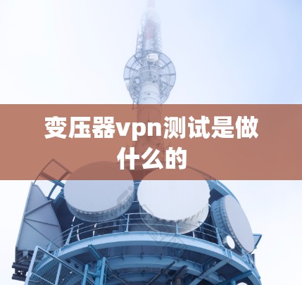 变压器vpn测试是做什么的