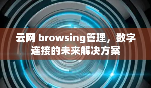 云网 browsing管理，数字连接的未来解决方案