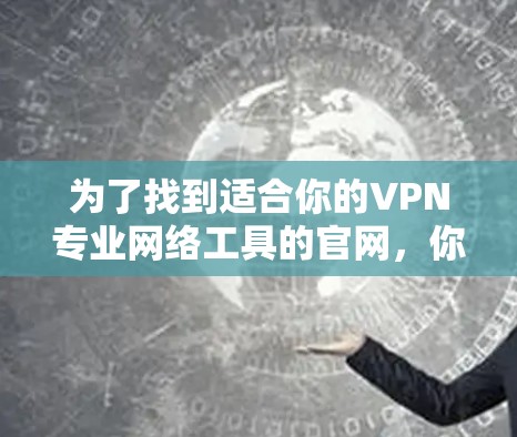 为了找到适合你的VPN专业网络工具的官网，你可以按照以下步骤进行