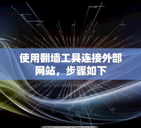 使用翻墙工具连接外部网站，步骤如下