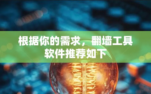 根据你的需求,翻墙工具软件推荐如下 根据你的需求,翻墙工具软件推荐如下