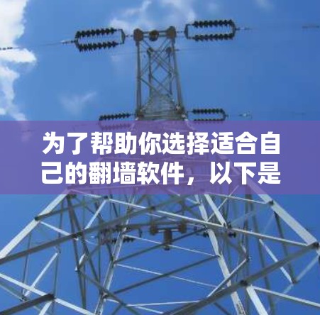为了帮助你选择适合自己的翻墙软件，以下是一个详细的步骤指南