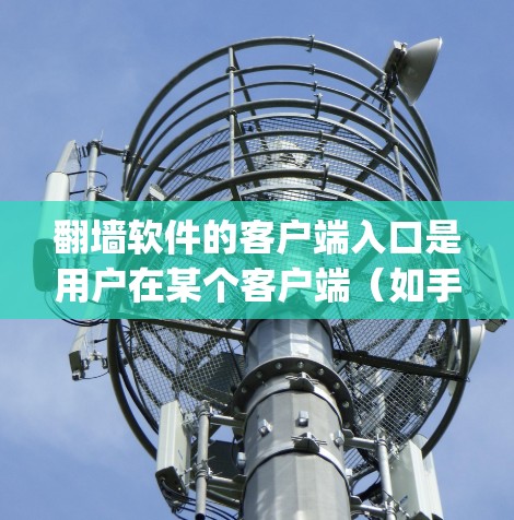 翻墙软件的客户端入口是用户在某个客户端（如手机App或电脑上的应用）登录翻墙软件的过程，旨在支持用户从一个网站切换到另一个网站的功能。以下是翻墙软件客户端入口的主要组成部分