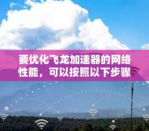 要优化飞龙加速器的网络性能,可以按照以下步骤进行调整和优化 要优化飞龙加速器的网络性能,可以按照以下步骤进行调整和优化