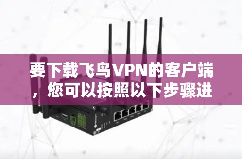 要下载飞鸟VPN的客户端，您可以按照以下步骤进行操作