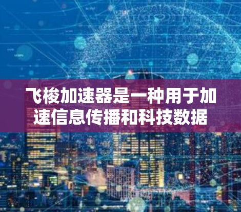 飞梭加速器是一种用于加速信息传播和科技数据转换的工具，广泛应用于新闻、视频流、直播等领域。它通过多模态数据处理和快速转换功能，提升用户的体验。以下是关于飞梭加速器的评测