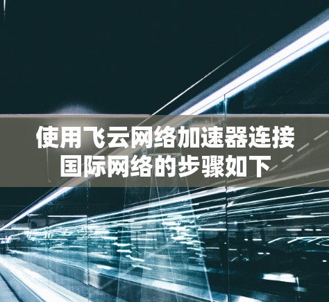 使用飞云网络加速器连接国际网络的步骤如下