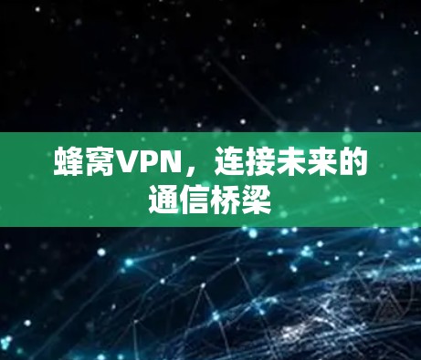 蜂窝VPN，连接未来的通信桥梁
