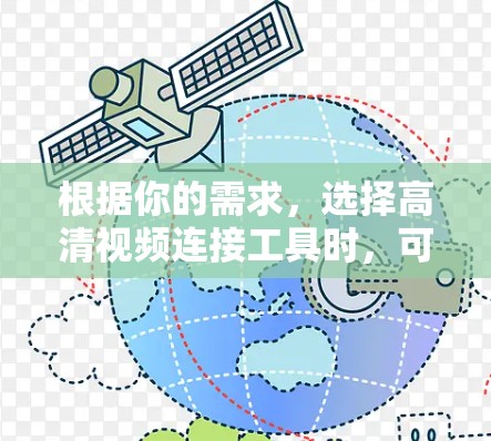 根据你的需求，选择高清视频连接工具时，可以按照以下步骤进行