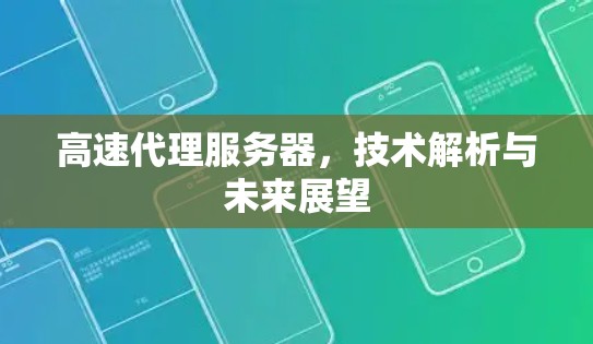 高速代理服务器，技术解析与未来展望