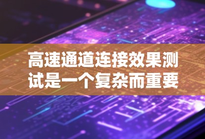 高速通道连接效果测试是一个复杂而重要的过程，旨在评估在高峰交通条件下，高速公路通道的连接效率和安全性。以下是对该过程的详细总结