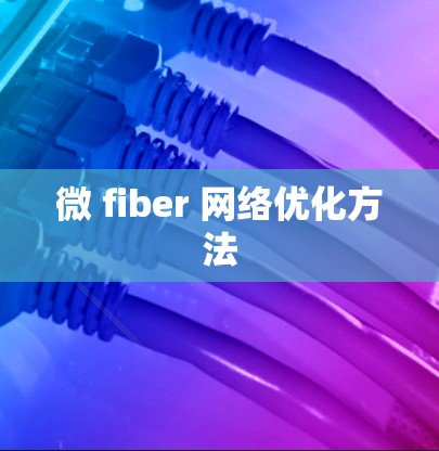 微 fiber 网络优化方法 微 fiber 网络优化方法